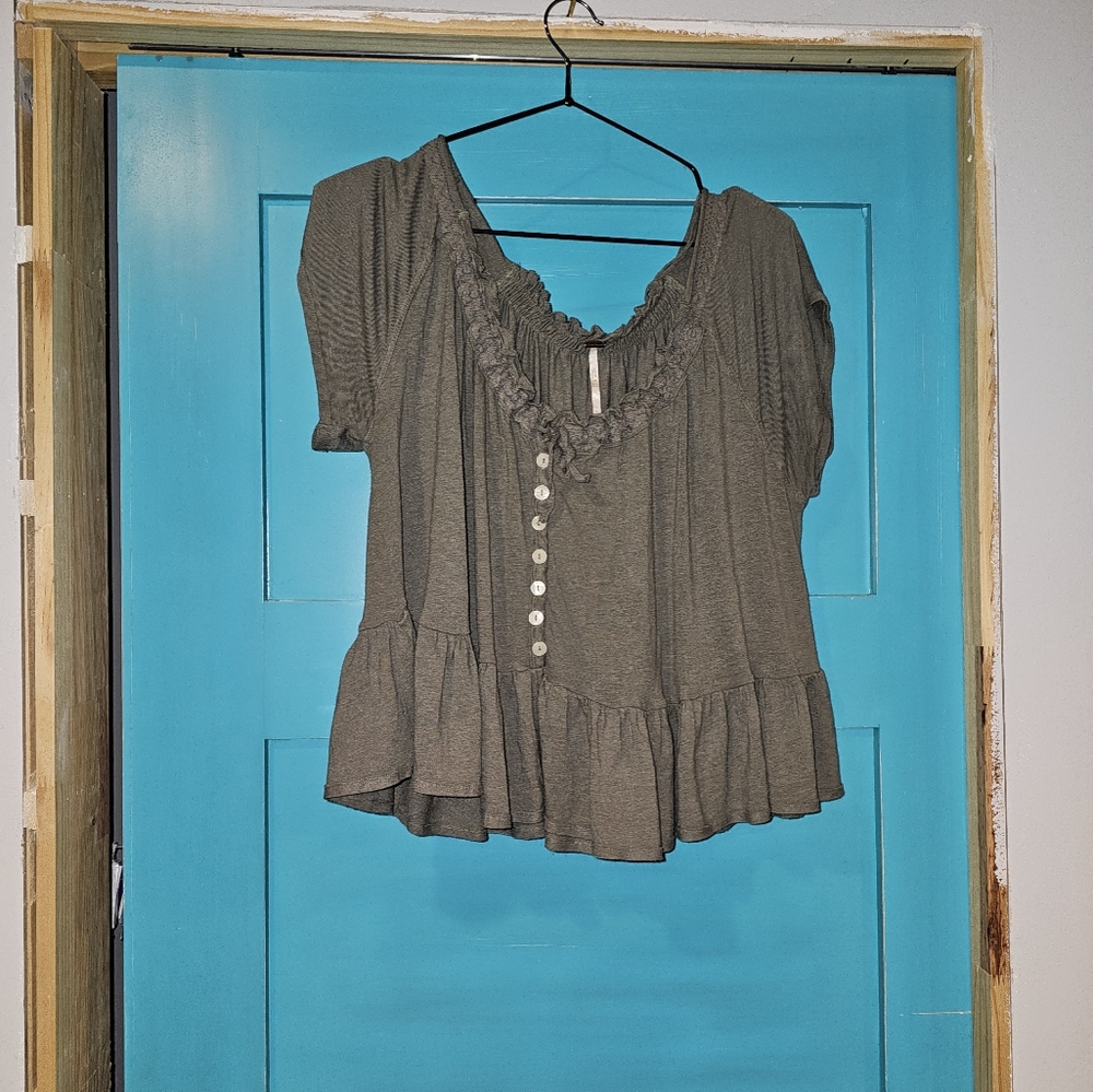 Free people Olive Top.  Size S